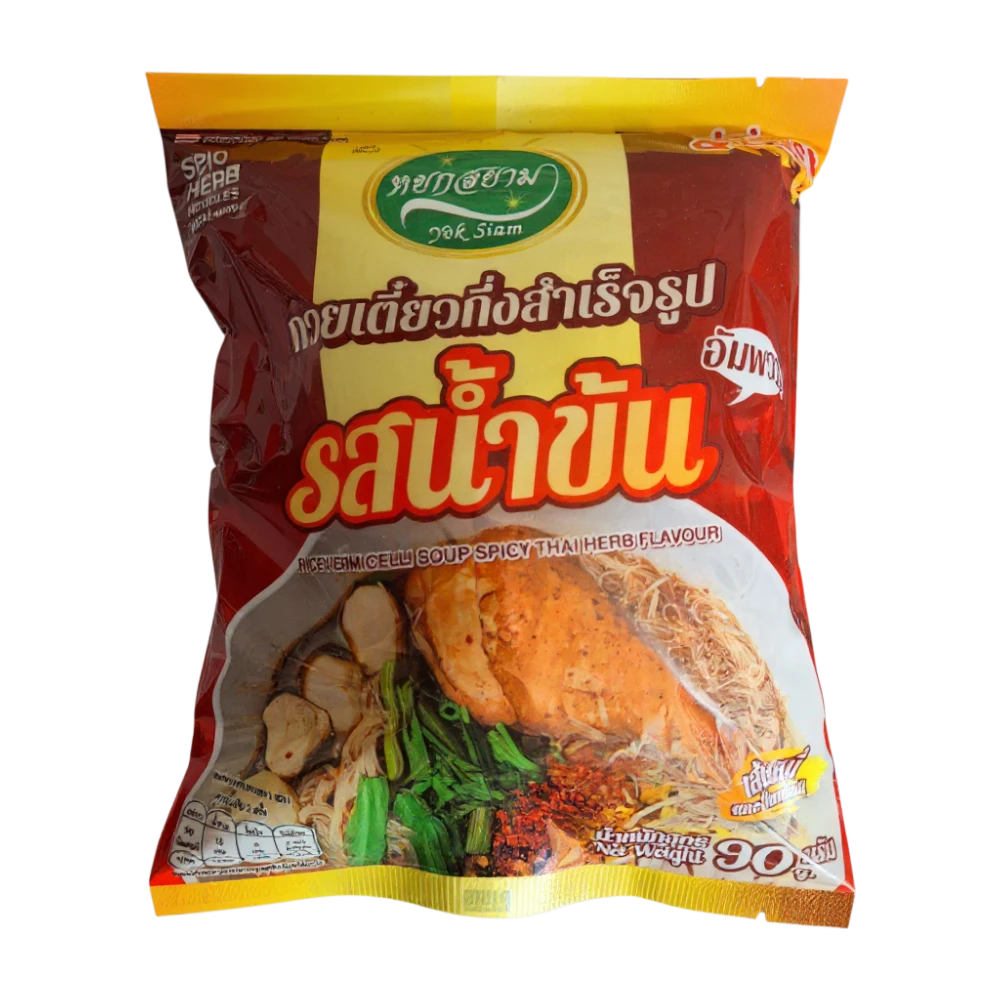 RICE VERMICELLI SOUP SPICY THAI HERB FLAVOUR